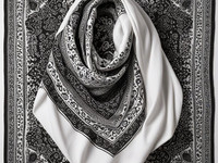 Black and White Scarves