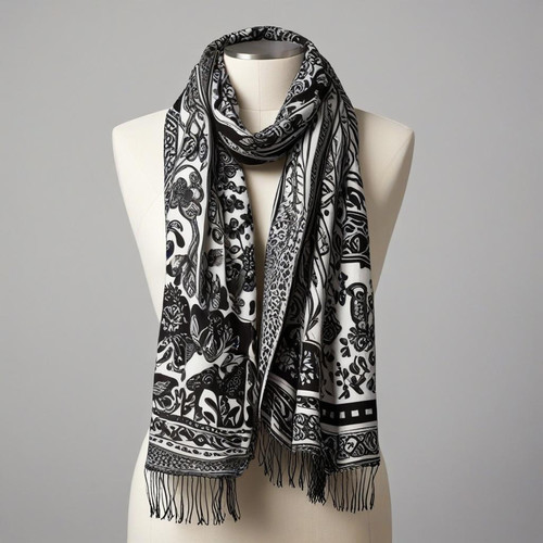 The Timeless Appeal of Black and White Cotton Scarves