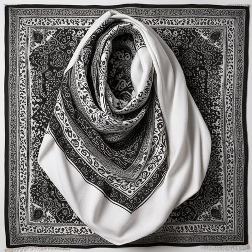 Black and White Scarves